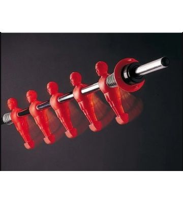 4 x 5-speler stang met geg. Pop Rood: 