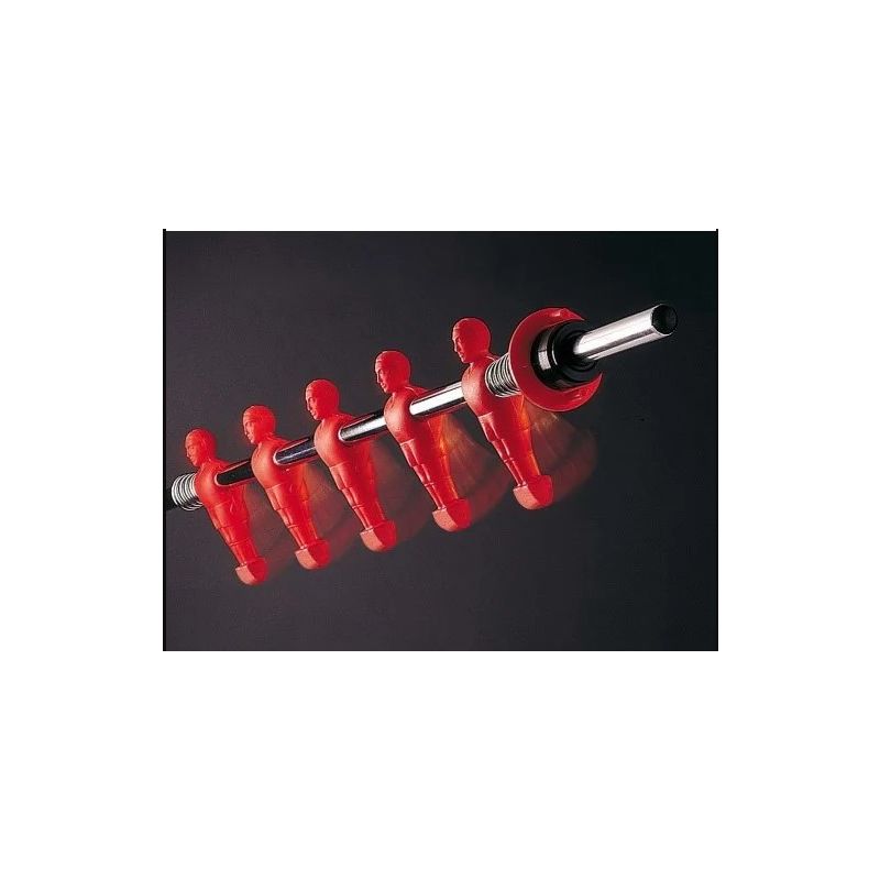 4 x 3-speler stang met geg. Pop Rood: 